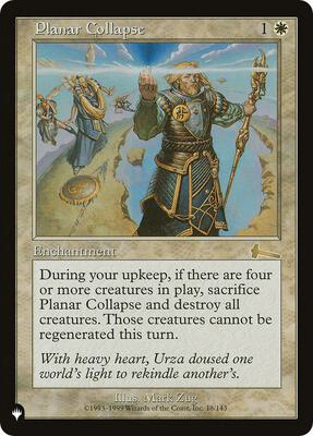 Planar Collapse card from The List Reprints