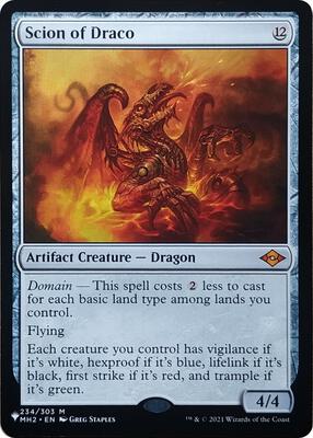 Scion of Draco card from The List Reprints