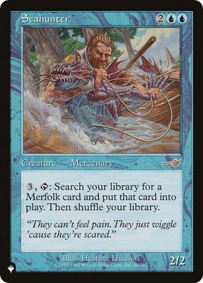 Seahunter card from The List Reprints