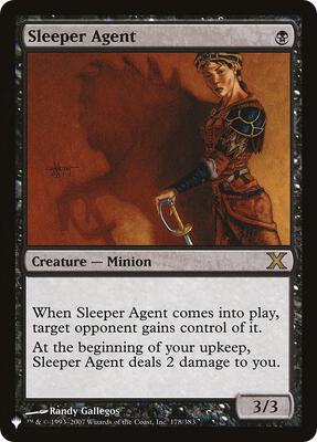 Sleeper Agent card from The List Reprints