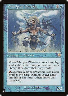 Whirlpool Warrior card from The List Reprints