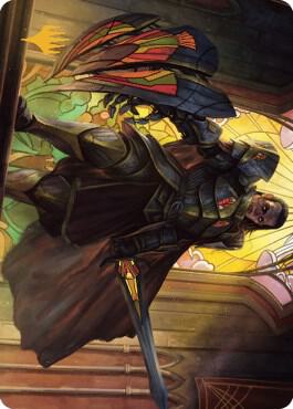 Benalish Sleeper Art Card (Gold-Stamped Signature) card from Art Series: Dominaria United