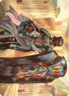 Guardian of New Benalia Art Card card from Art Series: Dominaria United