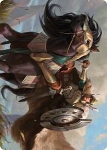 Knight of Dawn's Light Art Card card from Art Series: Dominaria United