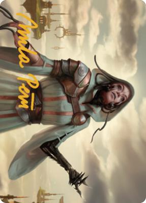 Phyrexian Missionary Art Card (Gold-Stamped Signature) card from Art Series: Dominaria United