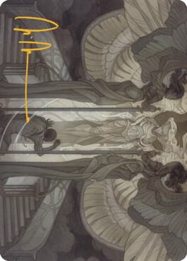 Prayer of Binding Art Card (Gold-Stamped Signature) card from Art Series: Dominaria United