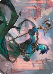 Haughty Djinn Art Card card from Art Series: Dominaria United