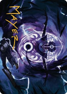 Rona's Vortex Art Card (Gold-Stamped Signature) card from Art Series: Dominaria United
