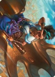 Talas Lookout Art Card card from Art Series: Dominaria United