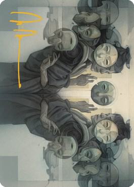 Vesuvan Duplimancy Art Card (Gold-Stamped Signature) card from Art Series: Dominaria United