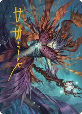 Vodalian Hexcatcher Art Card (Gold-Stamped Signature) card from Art Series: Dominaria United