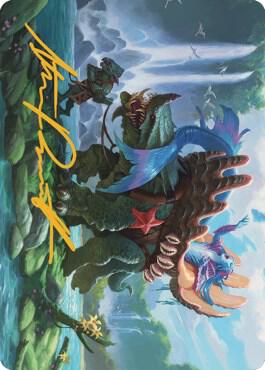 Vodalian Mindsinger Art Card (Gold-Stamped Signature) card from Art Series: Dominaria United