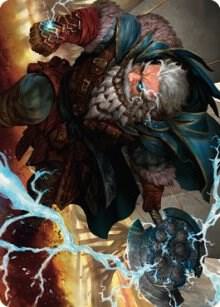 Electrostatic Infantry Art Card card from Art Series: Dominaria United