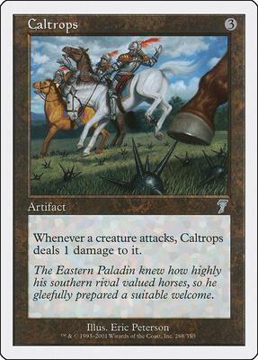Caltrops card from 7th Edition