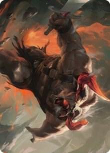 Furious Bellow Art Card card from Art Series: Dominaria United