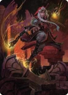 Jaya, Fiery Negotiator Art Card (35/81) card from Art Series: Dominaria United