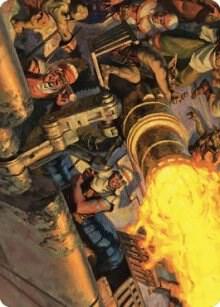 Mana Cannons Art Card card from Art Series: Dominaria United