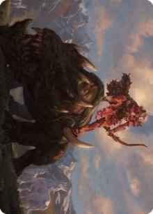 Meria's Outrider Art Card card from Art Series: Dominaria United