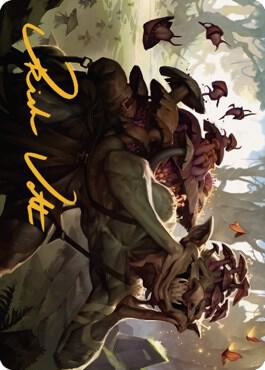 Sprouting Goblin Art Card (Gold-Stamped Signature) card from Art Series: Dominaria United