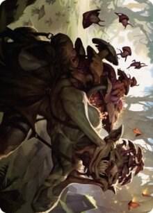Sprouting Goblin Art Card card from Art Series: Dominaria United
