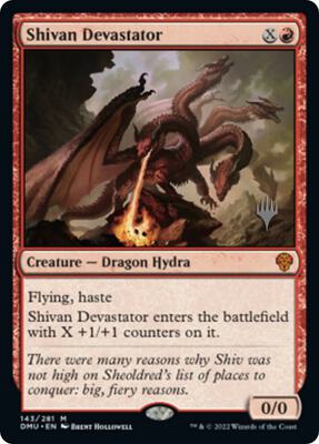 Shivan Devastator card from Promo Pack: Dominaria United