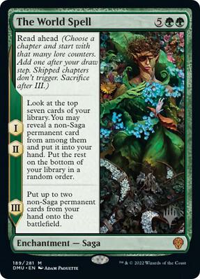The World Spell card from Promo Pack: Dominaria United