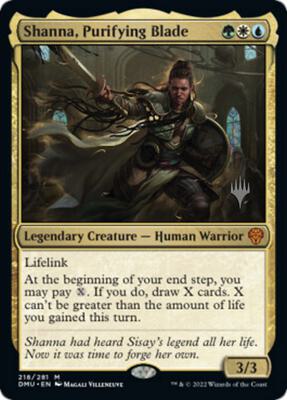 Shanna, Purifying Blade card from Promo Pack: Dominaria United
