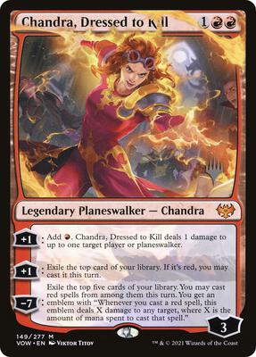 Chandra, Dressed to Kill card from Promo Pack: Dominaria United