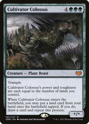 Cultivator Colossus card from Promo Pack: Dominaria United