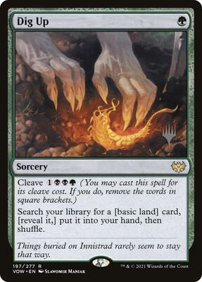 Dig Up card from Promo Pack: Dominaria United