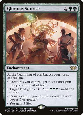 Glorious Sunrise card from Promo Pack: Dominaria United