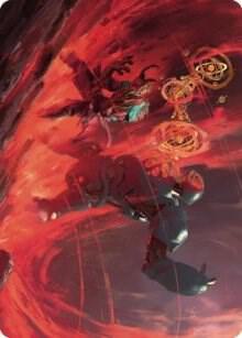 Twinferno Art Card card from Art Series: Dominaria United