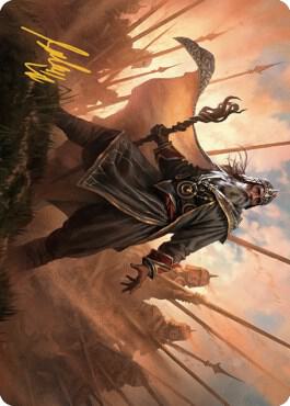 Hazezon, Shaper of Sand Art Card (Gold-Stamped Signature) card from Art Series: Dominaria United