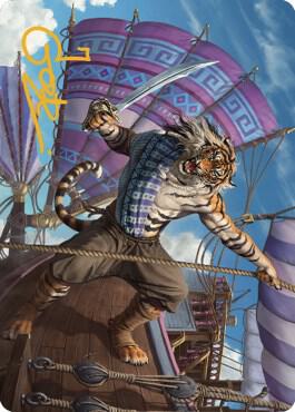 Jedit Ojanen, Mercenary Art Card (Gold-Stamped Signature) card from Art Series: Dominaria United