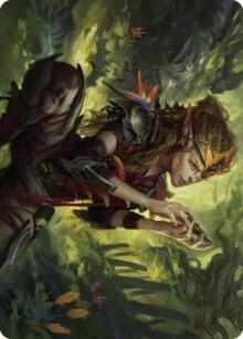 Meria, Scholar of Antiquity Art Card card from Art Series: Dominaria United