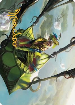Nael, Avizoa Aeronaut Art Card (Gold-Stamped Signature) card from Art Series: Dominaria United