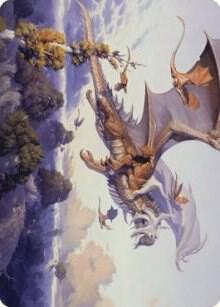 Rith, Liberated Primeval Art Card card from Art Series: Dominaria United