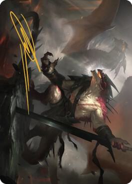 Rivaz of the Claw Art Card (Gold-Stamped Signature) card from Art Series: Dominaria United
