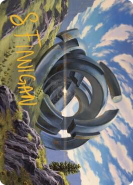 Thran Portal Art Card (Gold-Stamped Signature) card from Art Series: Dominaria United