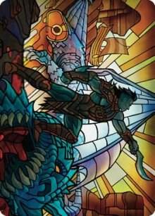 Astor, Bearer of Blades Art Card card from Art Series: Dominaria United