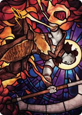 Garna, Bloodfist of Keld Art Card (Gold-Stamped Signature) card from Art Series: Dominaria United