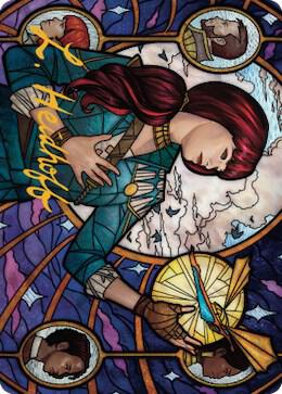 Jhoira, Ageless Innovator Art Card (Gold-Stamped Signature) card from Art Series: Dominaria United