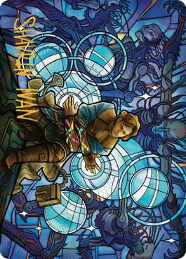 Raff, Weatherlight Stalwart Art Card (Gold-Stamped Signature) card from Art Series: Dominaria United