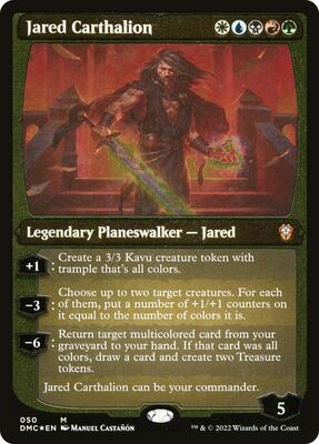 Jared Carthalion (Display Commander) - Thick Stock card from Commander: Dominaria United