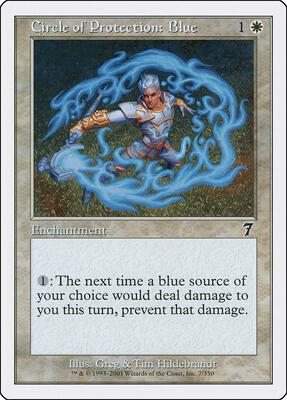 Circle of Protection: Blue card from 7th Edition