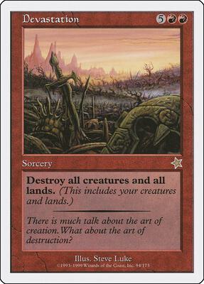 Devastation card from Starter 1999