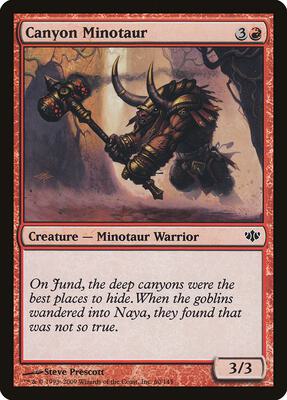 Canyon Minotaur card from Conflux