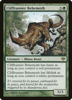 Cliffrunner Behemoth card from Conflux