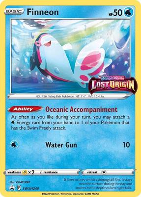 Finneon - SWSH240 (Prerelease) card from SWSH: Sword & Shield Promo Cards