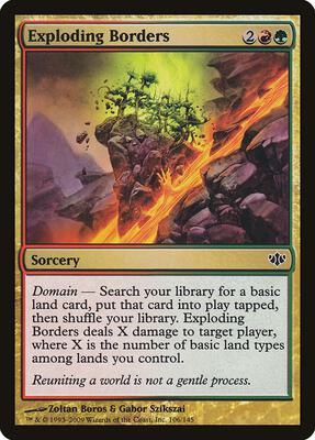 Exploding Borders card from Conflux